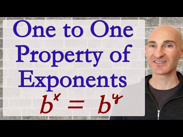 One to One Property for Exponential Equations