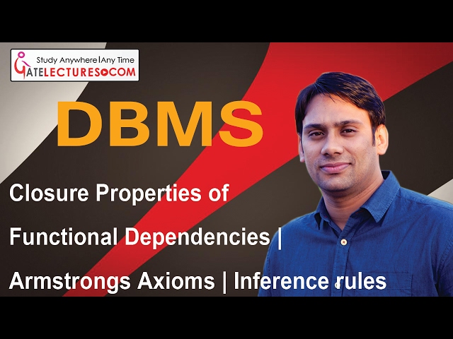 Database Management System 17 Closure Properties of Functional Dependencies Armstrong's Axioms