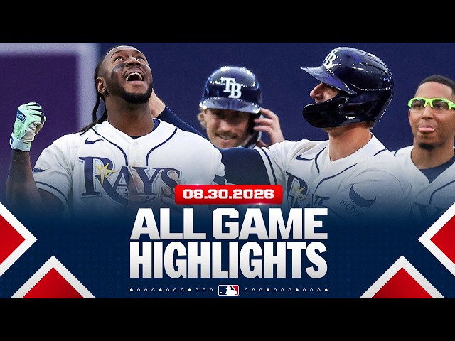 Highlights from ALL GAMES on 8/30 (Rays' INCREDIBLE comeback win, Yankees score 16 RUNS & MORE!)
