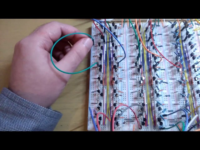 Discrete 8-Bit Binary Adder