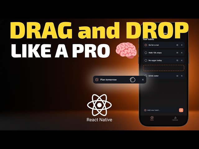 Build a Draggable List in React Native from scratch [ASMR coding]