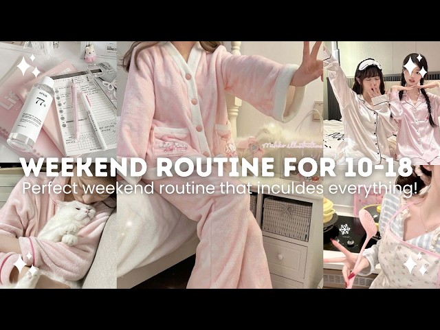 Productive Weekend routine for 10 to 18 years old (Perfect guide) ⋆.𐙚 ̊💗
