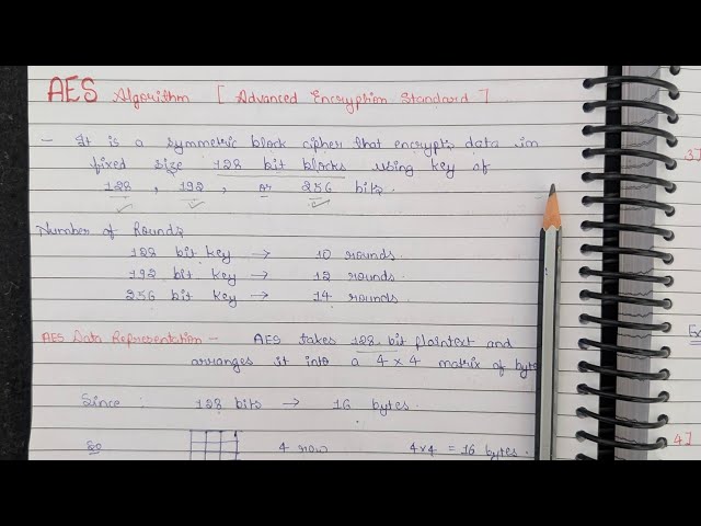 Lec 13 || AES Algorithm ( Advanced Encryption Standard ) | Symmetric Block Cipher | Information Sec.