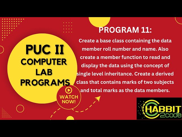 PUC II | Lab Programs | #11