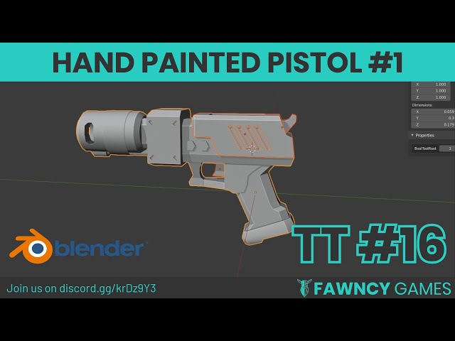 HAND PAINTED PISTOL - Part 1 - Timelapse Tuesday #16