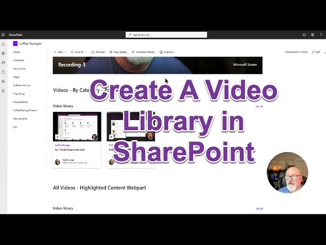 SharePoint - Create a Video Library