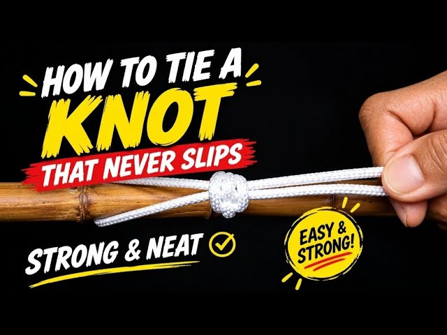 Easy Paracord Knot Tutorial for Beginners | Simple Rope Knot Step by Step