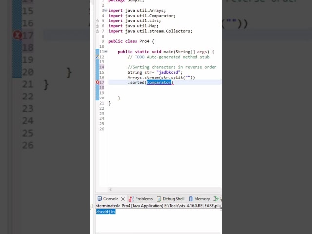Java Streams: Sort Characters in Reverse from String in Seconds!  #codinginterviewquestions