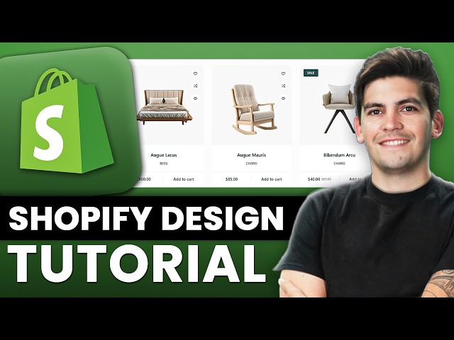Shopify Website Design Tutorial 2025 - Beginner to Pro ✅