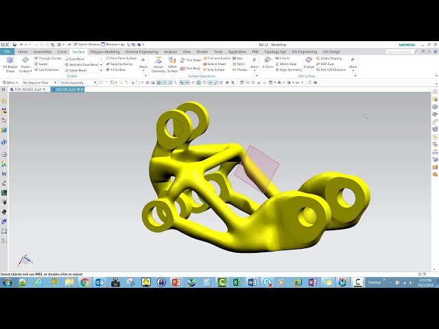 Elevator Crank - NX Reverse Engineering