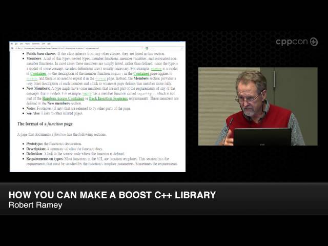 CppCon 2014: Robert Ramey "How you can make a Boost C++ Library"