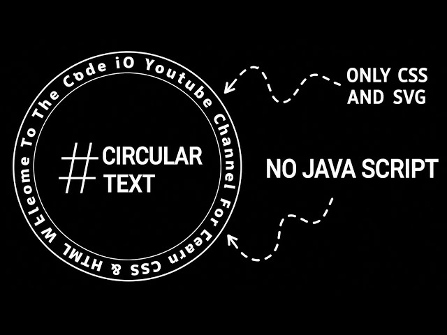 Amazing SVG Circular Text Animation. #css #coding #svg #html #effect #text #code #webdevelopment #ui