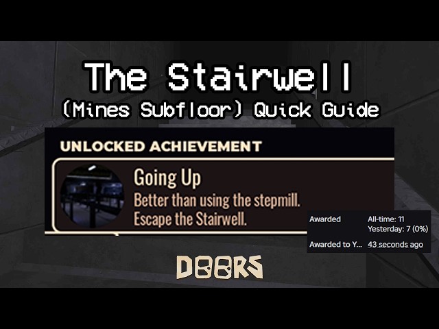 How To Beat The Secret Mines Subfloor (The Stairwell) in Doors