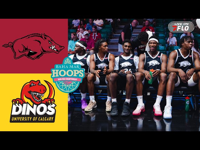 Arkansas Basketball vs. Calgary Dinos Highlights | 2026 Baha Mar Hoops Summer League