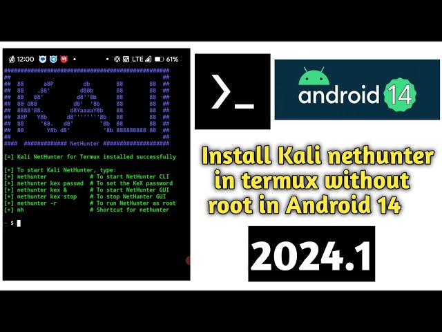 Install Kali Linux in Android without root How to install Kali nethunter in Android 14 without 2024