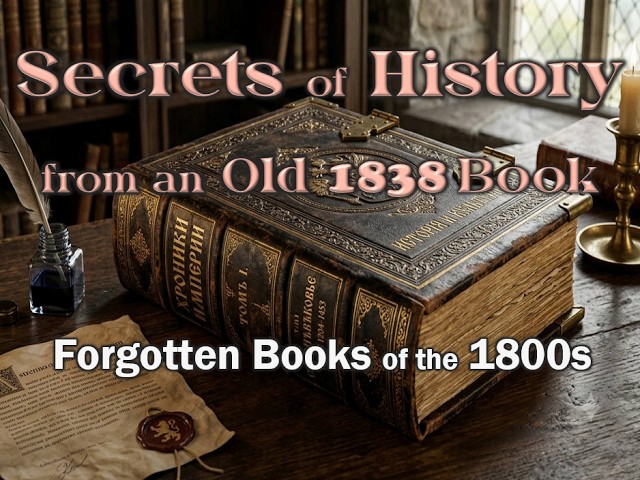 Secrets of History from an Old 1838 Book: Forgotten Books of the 1800s: PART I