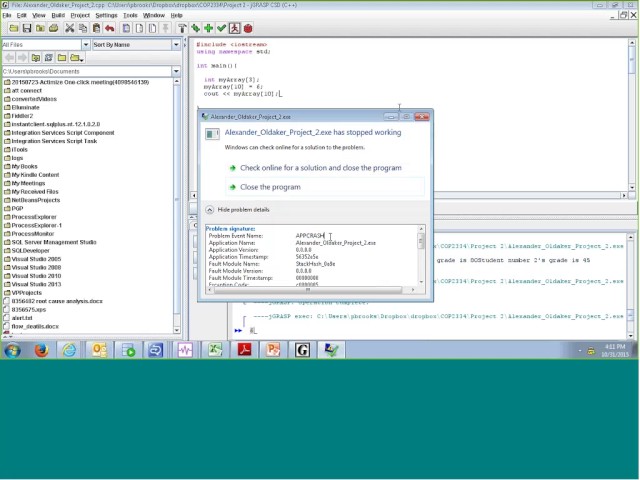 COP2334 - Chapter 7 - Arrays