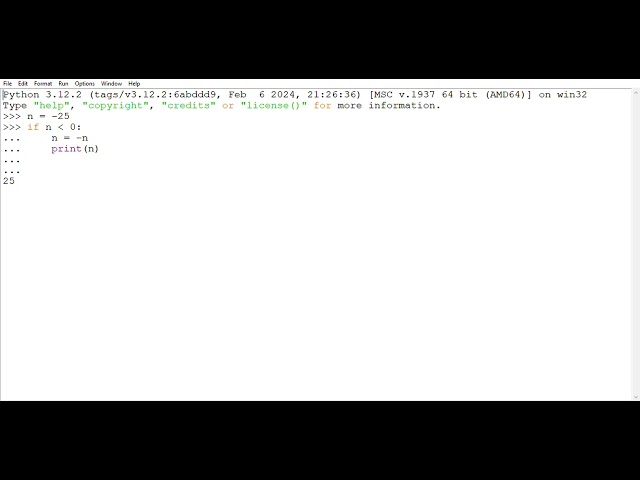 Python program : WAP to find absolute value 