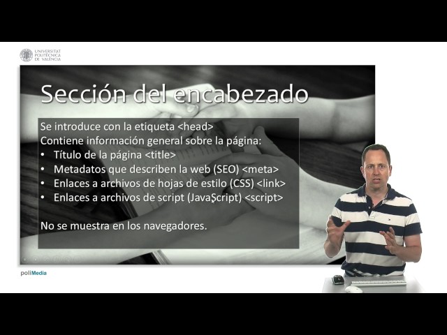 Tecnología Web. HTML básico | 29/36 | UPV