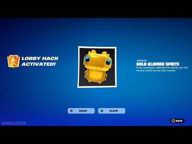 How to Get Gold Klombo Sprite Admin Panel NAME & CODE FREE in Fortnite! (Lobby Hack Activated Codes)