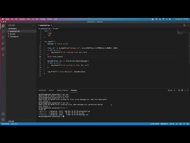 Get Going Writing To Files (11)
