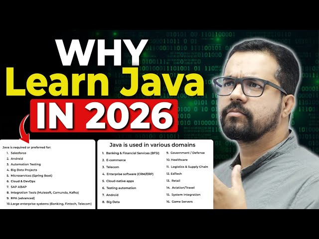 Why Learn Java in 2026 | More Job on Java | JTC |Som sir 