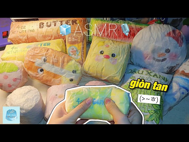 DIY~ASMR❄️ Crunchy paper squishy, giấy giòn🙀🧊