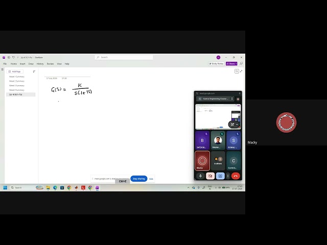 BS-Control Engineering-Live on 17-07-2026, week 5 doubt clearing session