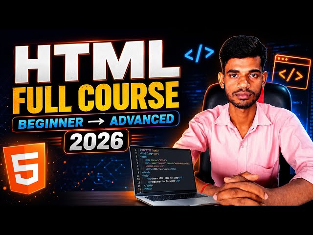 HTML Full Course 2026 | Beginner to Advanced | Complete HTML Tutorial in Hindi/Hinglish