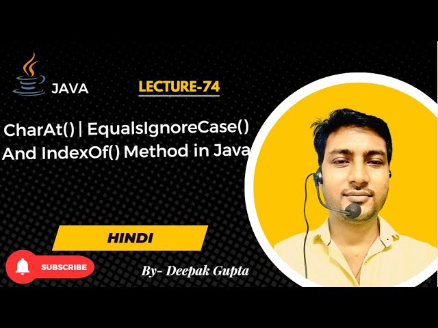Core Java part74.Java String Methods Explained 🔥 | charAt(), equalsIgnoreCase(), indexOf()