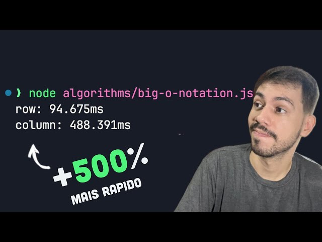 Por que seu código é 10x mais lento?