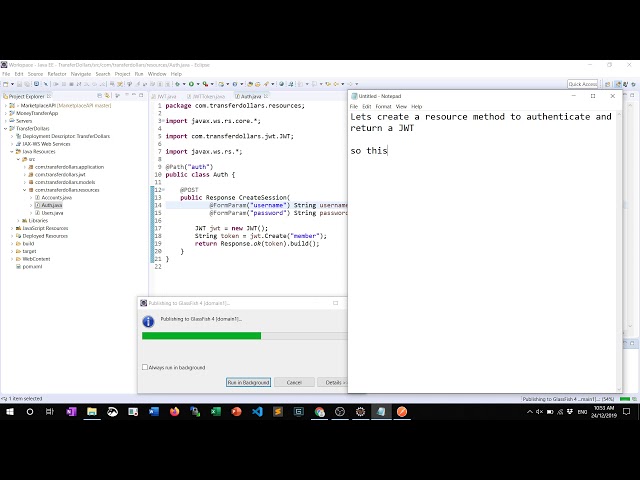 ST8023   Bearer JWT Token Auth   4   Create your auth method generate the JWT