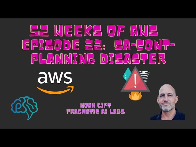 52 weeks AWS Episode22 Planning Disaster