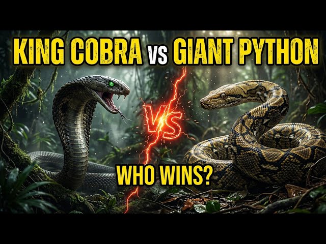 King Cobra vs Reticulated Python – Who Wins? The Ultimate Snake Battle! 🐍