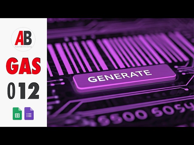 GAS-012 Generate a Random ID for Google Forms with Apps Script