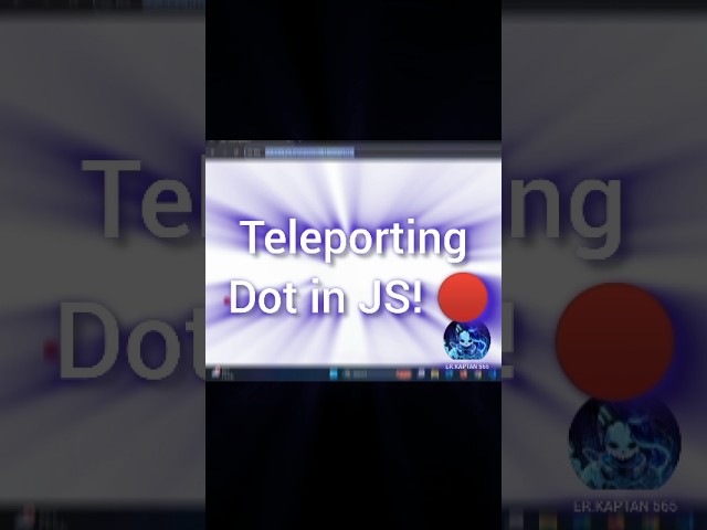 I Coded a Teleporting Dot in JS! 🔴💥 | #shorts #coding