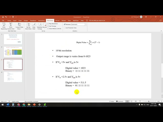 S ARULMURUGAN - ADC CONVERSION USING PIC