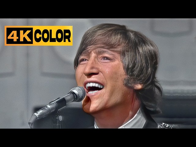 (4K Color) The Beatles - Help Live On Ed Sullivan Show 1965