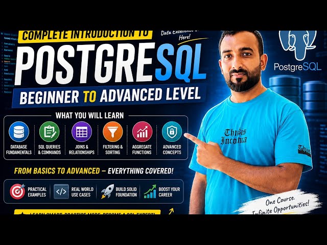 PostgreSQL Complete Course for Beginners to Advanced | Full SQL Course 2026 #sql #dataanalytics 