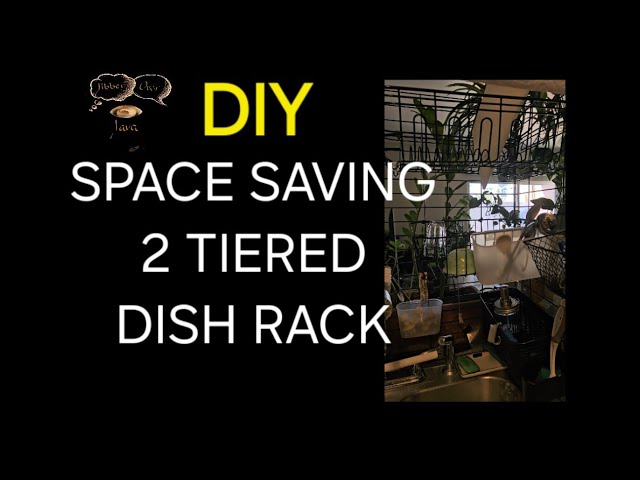 2 TIERED OVER THE SINK / DOUBLE DISH DRYING RACK