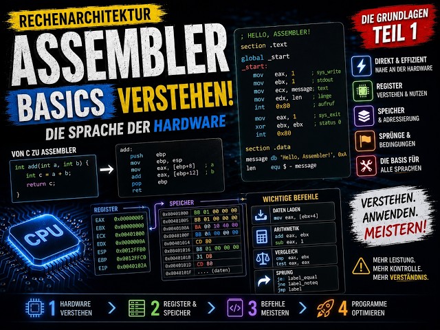 Einleitung Assembler Teil 1 - Op-Codes und Direktiven