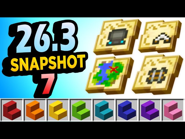 ✅ MAPS AND CONCRETE 👉 Minecraft Snapshot 26.3 7