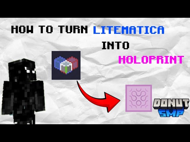 How To Convert Litematica To HoloPrint For Minecraft Bedrock (Server Compatible!)