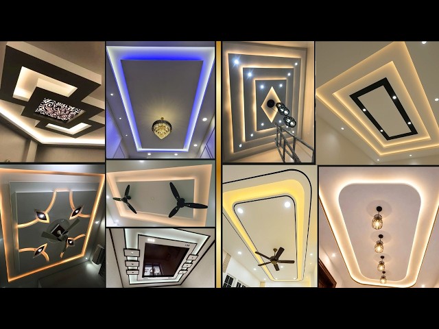Luxury False Ceiling with Fan & Profile Light Decor | Modern Ceiling Ideas #falseceiling #47