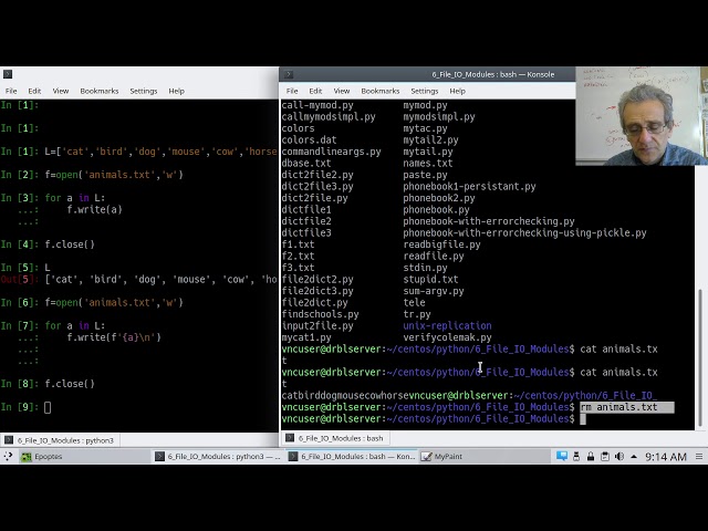 CS1 Lesson 31 - File I/O: writing, reading containers with and without pickle