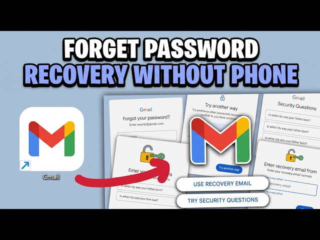 Gmail: Forgot Password Recovery Without Phone Number 2026 (Quick Tutorial)