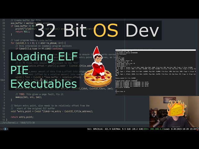 Loading ELF PIE Executables | 32 Bit OS Dev (in C)