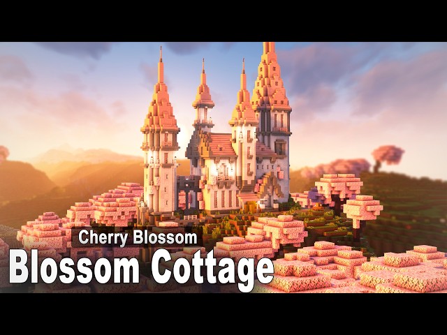Minecraft: How to build a Pale Oak and Cherry House | Easy Tutorial