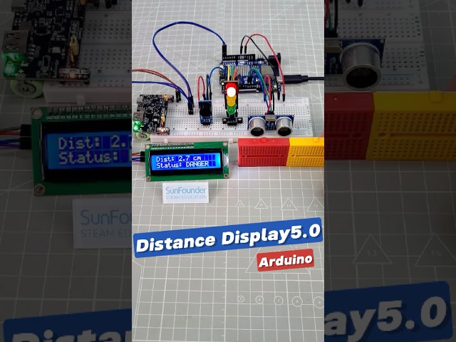 Distance Too Close? This Arduino Knows Instantly! 📏⚠#arduino #arduinoproject
