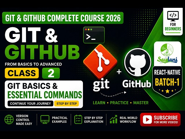 Learn Git & GitHub | Class 2 | Git Basics for Beginners | Urdu/Hindi